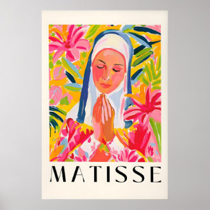 Matisse Geïnspireerde Nonnenprint Mid-Century Mode Poster