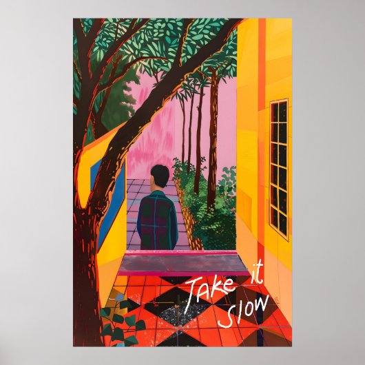 Matisse Geïnspireerde Serene Landschapskunstprint  Poster (Voorkant)