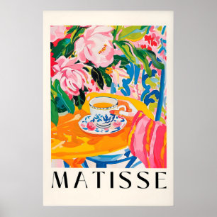 Matisse Geïnspireerde Theekop Kunstprint Mid-Centu Poster