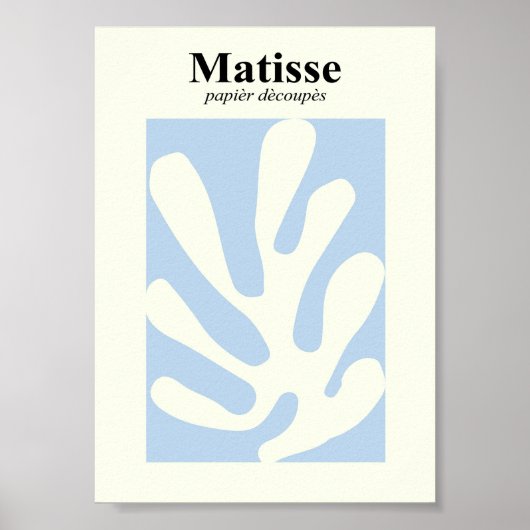 Matisse geïnspireerde vorm poster (Voorkant)