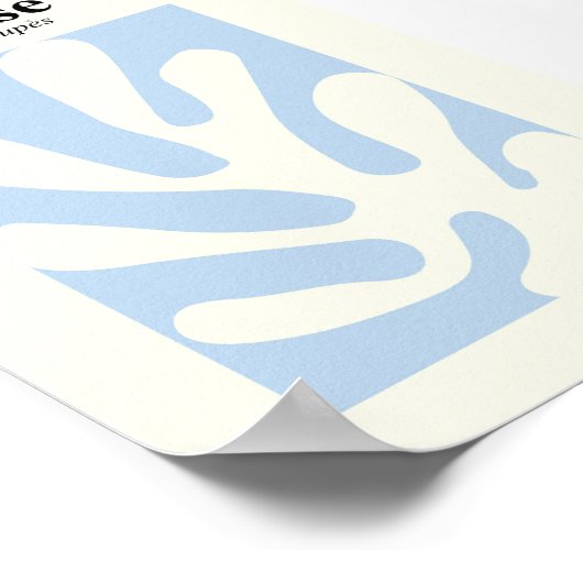 Matisse geïnspireerde vorm poster (Hoek)