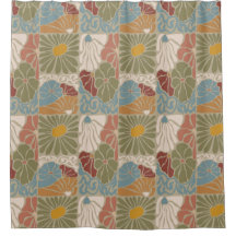 Matisse Groovy bloemmotief  Art Nouveau  jaren 70 