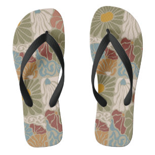 Matisse Groovy bloemmotief Art Nouveau jaren 70 Teenslippers