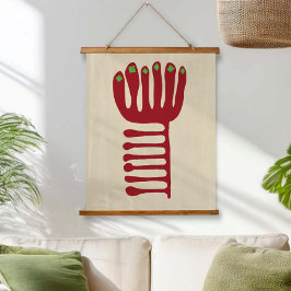 Matisse Inspired Red and Green Hangend Wandkleed