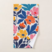 Matisse inspireerde Abstracte hedendaagse bloemen Bad Handdoek (Handdoek)