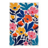 Matisse inspireerde Abstracte hedendaagse bloemen Perfect Poster (Voorkant)