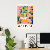 Matisse kattenprint roze badkamer muurkunst, Grapp Poster (Thuiskantoor)