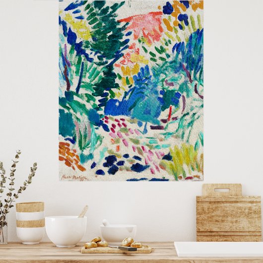 Matisse, kleurrijk landschap, landschap bij Collio Poster (Keuken)