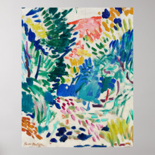 Matisse kleurrijke landschap poster