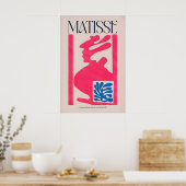 Matisse Kunstprint Compositie Roze Blauw Abstract Poster (Keuken)