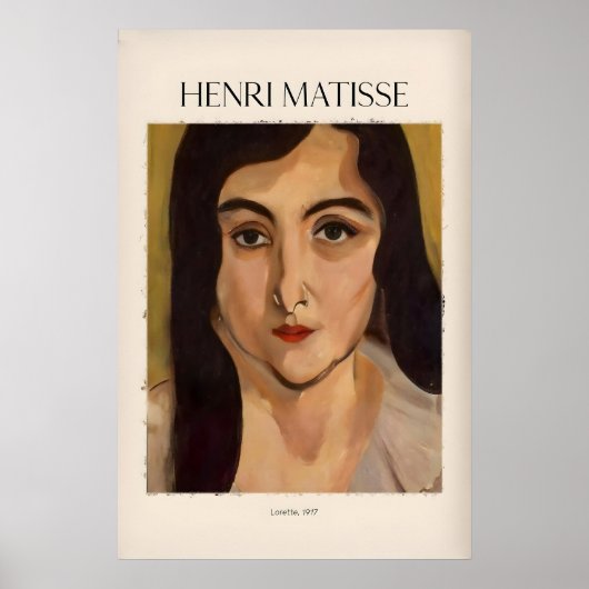 Matisse Kunstprint - Lorette917 Portretposter Poster (Voorkant)