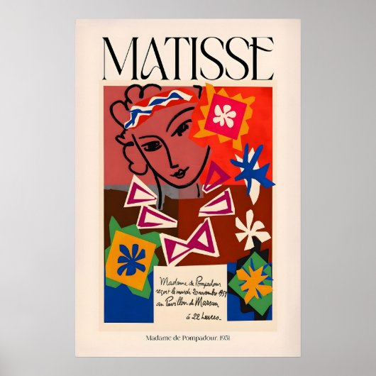 Matisse Kunstprint Madame de Pompadour951 Abstract Poster (Voorkant)