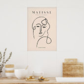 Matisse Kunstprints - Abstract Gezicht met Continu Poster (Keuken)