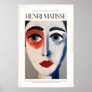 Matisse Kunstprints - Abstract Gezicht Portret Pos Poster