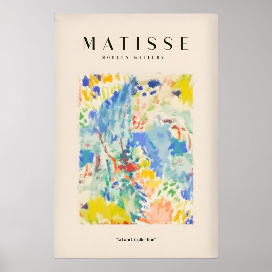 Matisse Kunstprints - Abstract Levendig Landschap Poster (Voorkant)