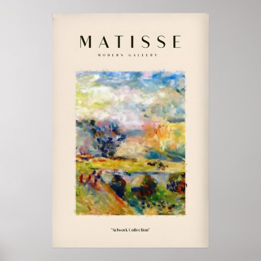 Matisse Kunstprints - Abstract Schilderachtig Land Poster (Voorkant)