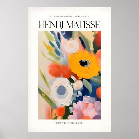 Matisse Kunstprints - Abstracte Bloemen Poster (Voorkant)