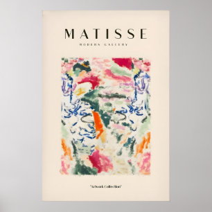 Matisse Kunstprints - Abstracte Expressieve Krulle Poster