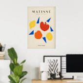 Matisse Kunstprints - Abstracte Fruitvormen Blauw Poster (Thuiskantoor)