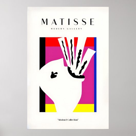Matisse Kunstprints - Abstracte Kop Jazz Serie Poster (Voorkant)