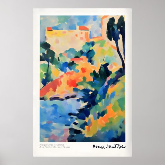 Matisse Kunstprints - Abstracte Kustlandschap Poster (Voorkant)