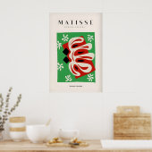 Matisse Kunstprints - Abstracte Vorm Rood Groen Poster (Keuken)