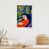 Matisse Kunstprints - Abstracte vrouw in het gebla Poster (Keuken)