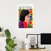 Matisse Kunstprints - Bloemige Vrouw Poster (Thuiskantoor)