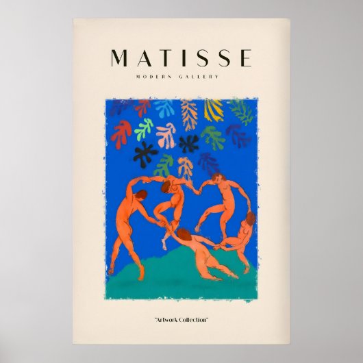 Matisse Kunstprints - De Dans Figuren Abstract Poster (Voorkant)