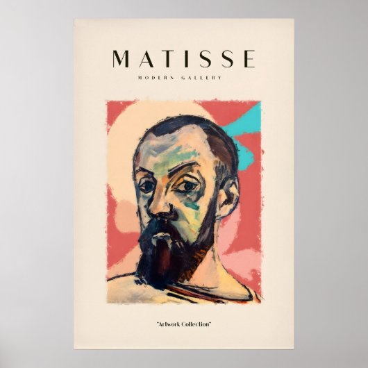 Matisse Kunstprints - Expressief Zelfportret Poster (Voorkant)