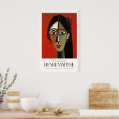 Matisse Kunstprints - Gestileerd Vrouwenportret Ro Poster (Keuken)