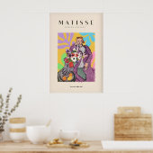 Matisse Kunstprints - Gestileerde Vrouw met Bloeme Poster (Keuken)