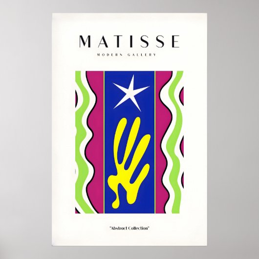 Matisse Kunstprints - Jazz Abstracte Ster Handgolv Poster (Voorkant)