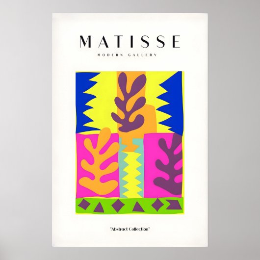 Matisse Kunstprints - Kleurrijke Abstracte Bladere Poster (Voorkant)