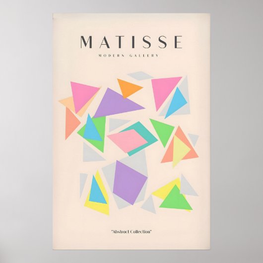 Matisse Kunstprints - Kleurrijke Geometrische Drie Poster (Voorkant)