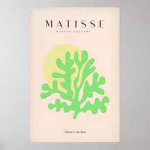Matisse Kunstprints - Limoengroene Koraal Abstract Poster