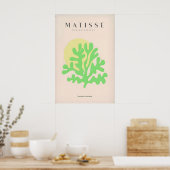 Matisse Kunstprints - Limoengroene Koraal Abstract Poster (Keuken)