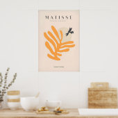 Matisse Kunstprints - Oranje Blad Vogel Silhouet Poster (Keuken)