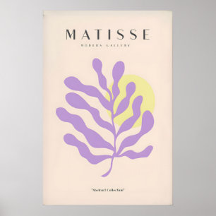 Matisse Kunstprints - Paarse Botanische Abstracte Poster