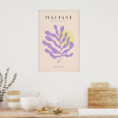 Matisse Kunstprints - Paarse Botanische Abstracte Poster (Keuken)