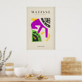 Matisse Kunstprints - Paarse Paard Abstract Figuur Poster (Keuken)