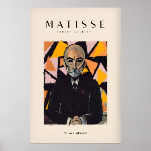 Matisse Kunstprints - Portret Man in Pak Poster (Voorkant)