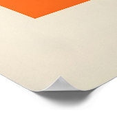 Matisse Kunstprints - Rood Blad Abstract Oranje Poster (Hoek)