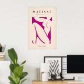 Matisse Kunstprints - Roze Abstracte Figuurkunst Poster (Thuiskantoor)