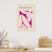 Matisse Kunstprints - Roze Abstracte Figuurkunst Poster (Keuken)