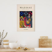 Matisse Kunstprints - Twee vrouwen gitaar interieu Poster (Keuken)