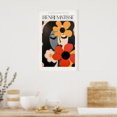 Matisse Kunstprints - Vrouw met Bloemen Abstract Poster (Keuken)