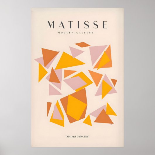 Matisse Kunstprints - Warme Toon Geometrische Drie Poster (Voorkant)