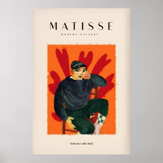 Matisse Kunstprints - Zittende Figuur in Pet Poste Poster (Voorkant)