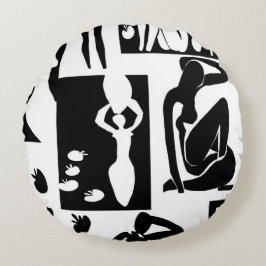 Matisse-naakten Rond Kussen